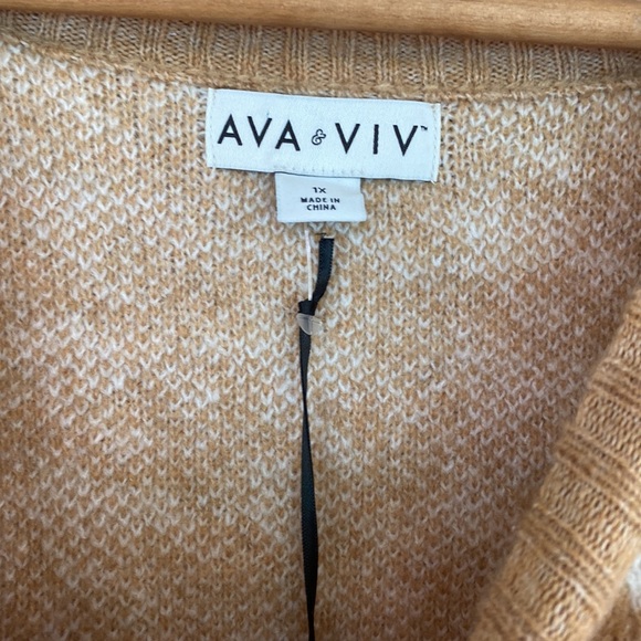NWT Ava & Viv Houndstooth Sweater - Picture 4 of 9